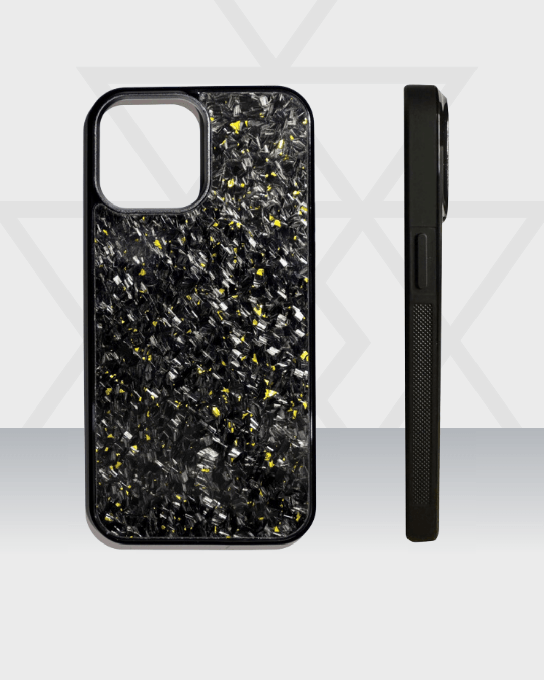gold carbon forged Phone Case iPhone