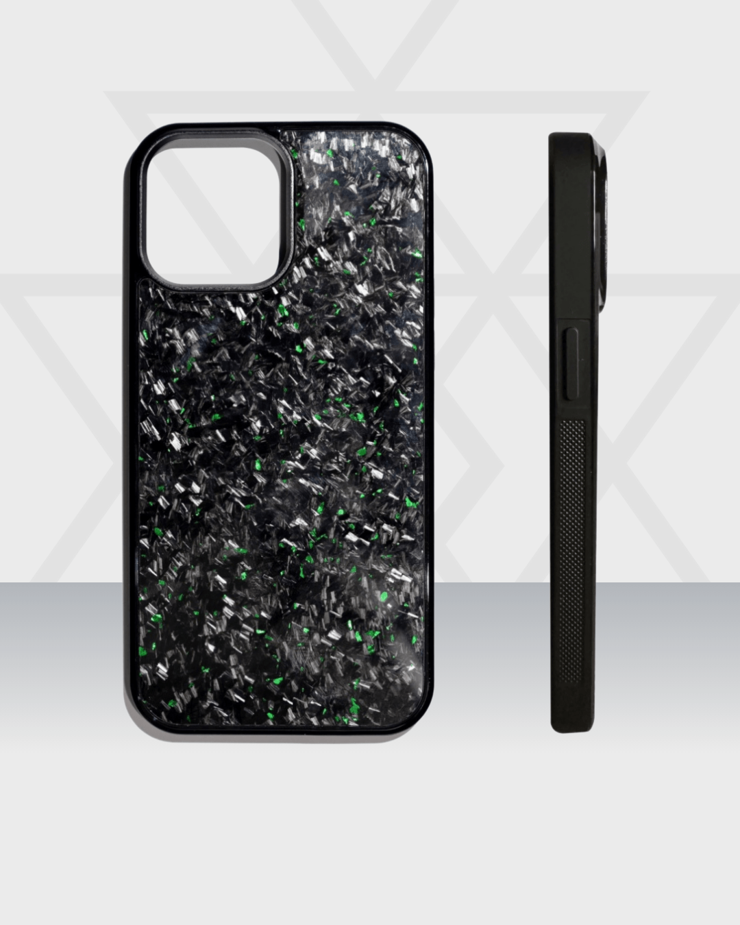 green carbon forged Phone Case iPhone