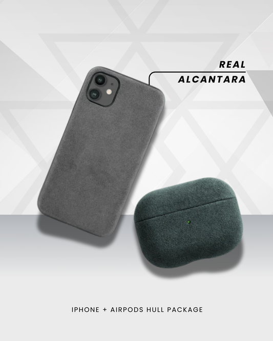 Alcantara PACK: iPhone + AirPods Alcantara Cases - Nexura 